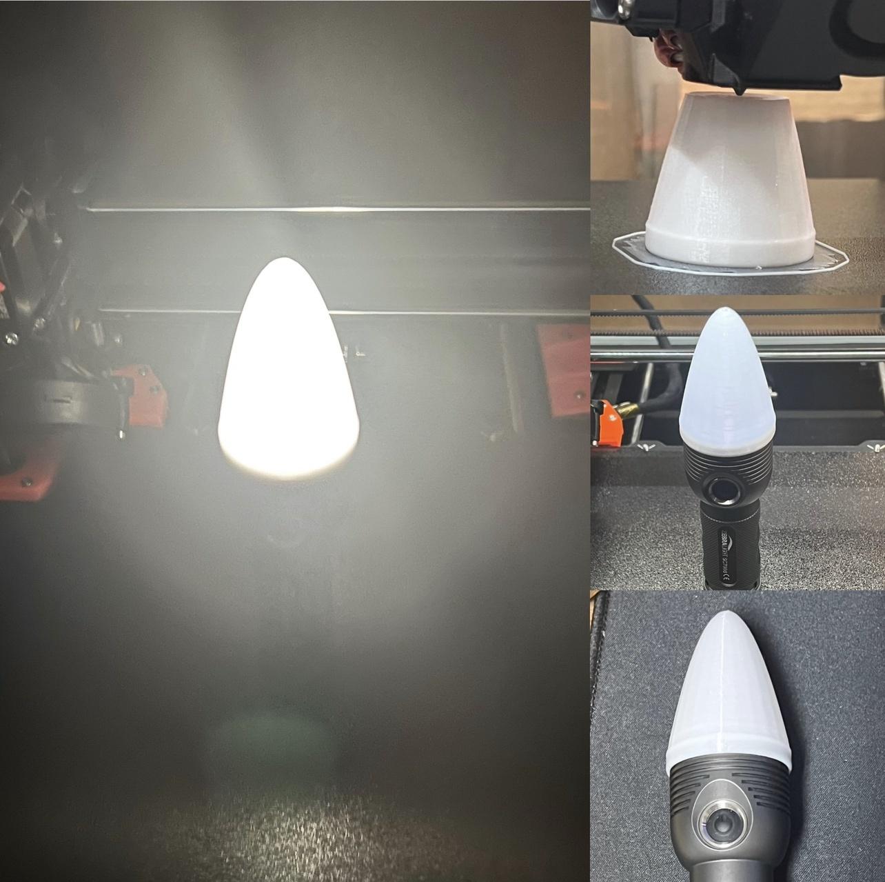 Zebralight SC700d flashlight cone diffuser