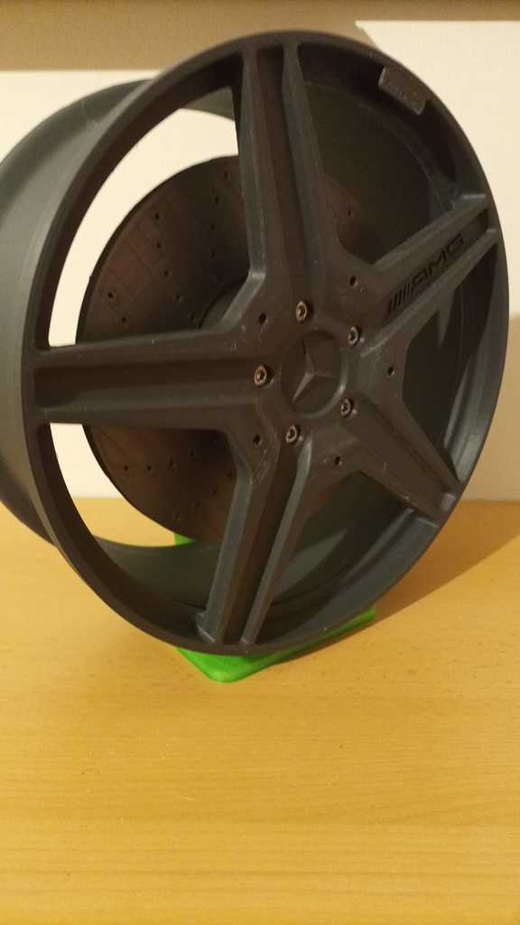 Rim with brake disk and base by Bidi01 | Download free STL model ...