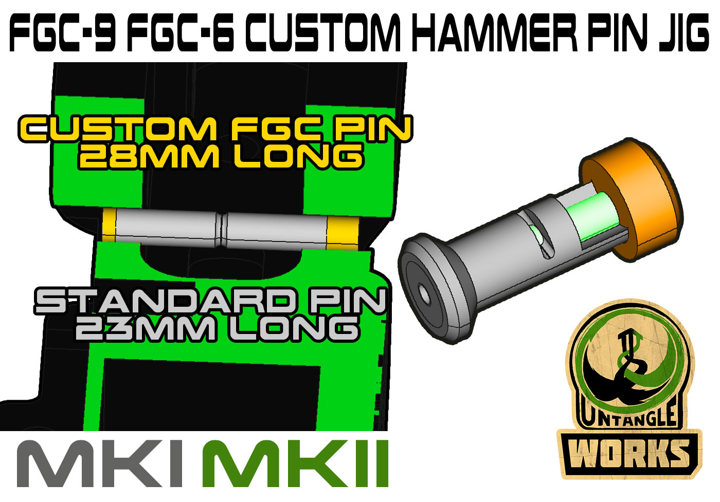 FGC-9 FGC-6 Custom hammer pin JIG