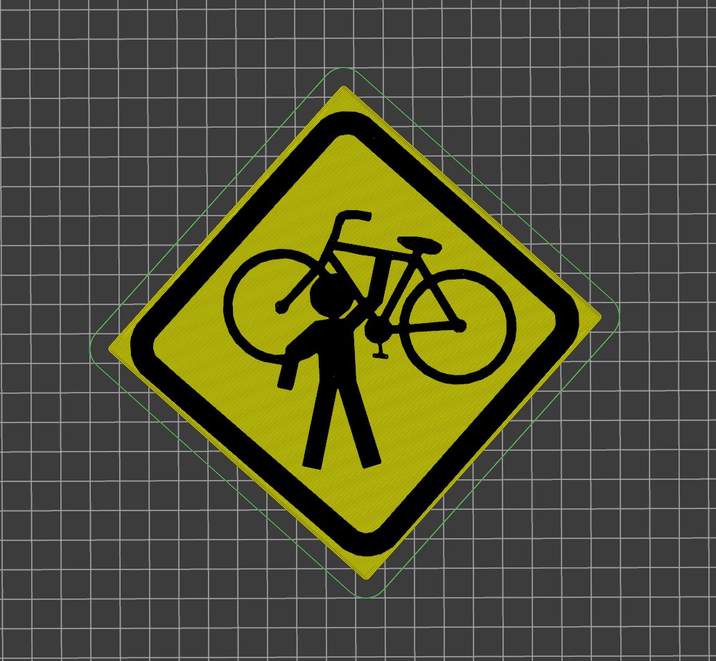 Caution Raving Bikes Wall Sign By Luther Download Free STL Model caution-raving-bikes-wall-sign-by-luther-download-free-stl-model