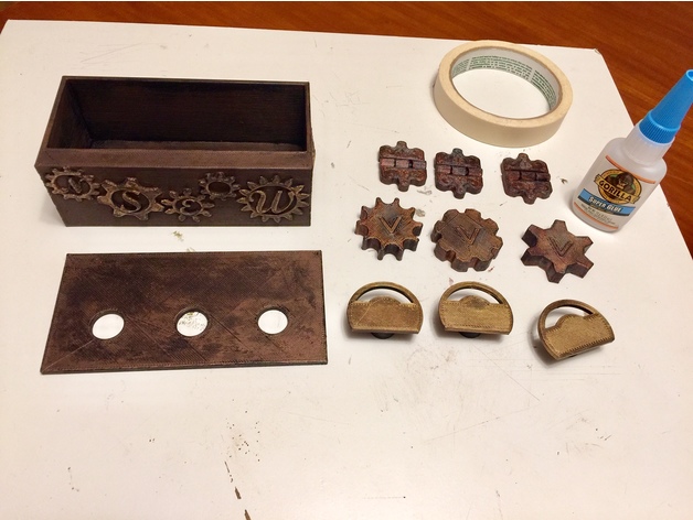 Steampunk Puzzle box, by Craeen (https://www.thingiverse.com/craeen) — thumbnail 7
