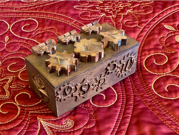 Steampunk Puzzle box, by Craeen (https://www.thingiverse.com/craeen) — thumbnail 6