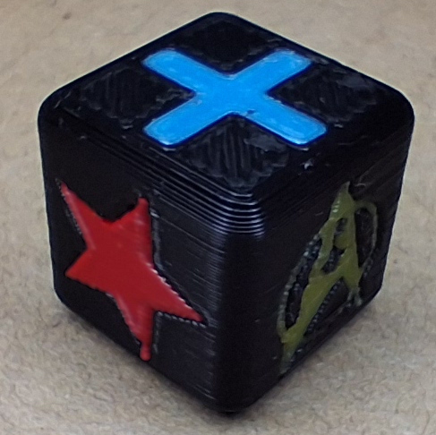 Star Trek: The Dice Game multi-color dice 3D model