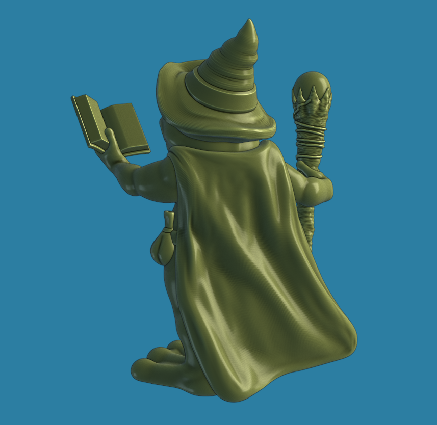 Miniatura 2 do modelo 3D Frog Wizard