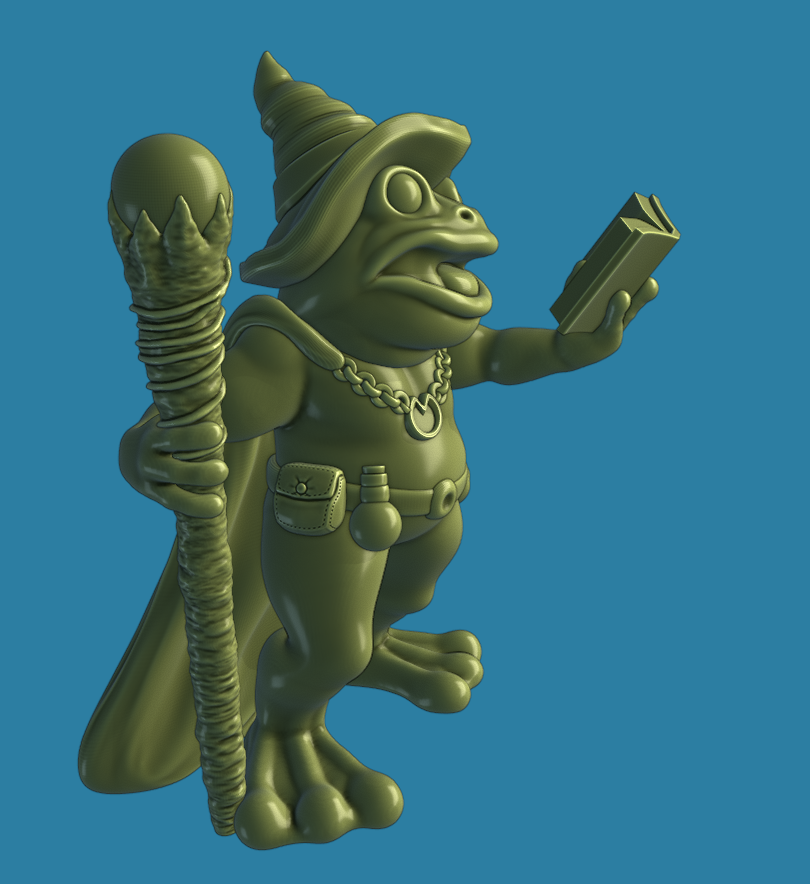 Miniatura 3 do modelo 3D Frog Wizard