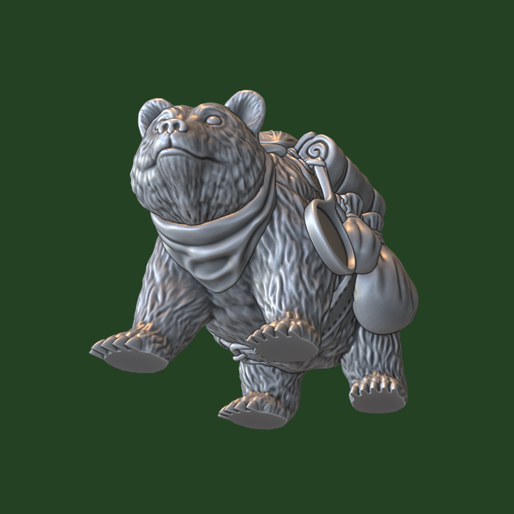 Miniatura 6 do modelo 3D Pack Bear
