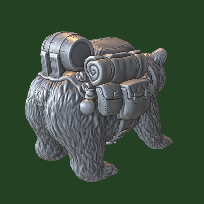Miniatura 9 do modelo 3D Pack Bear
