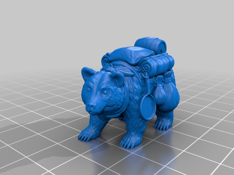 Pack Bear by Clay Rade | Download free STL model | Printables.com