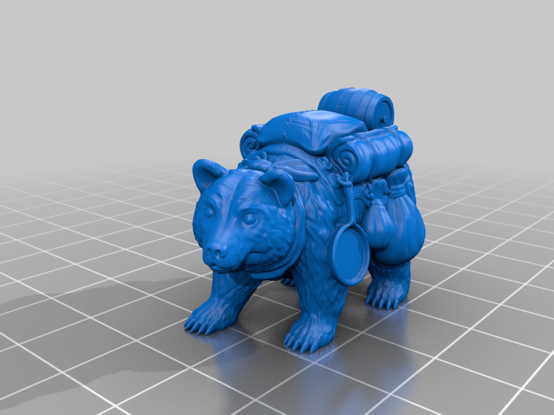 Miniatura 12 do modelo 3D Pack Bear