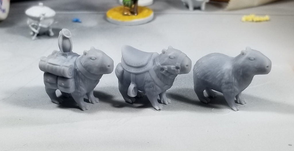 Capybara Companions 3D model thumbnail