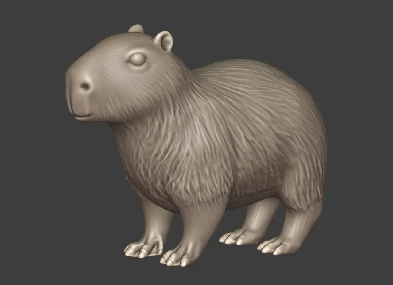 3D Capybara Models