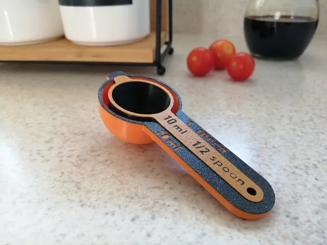 Stackable measurig spoon