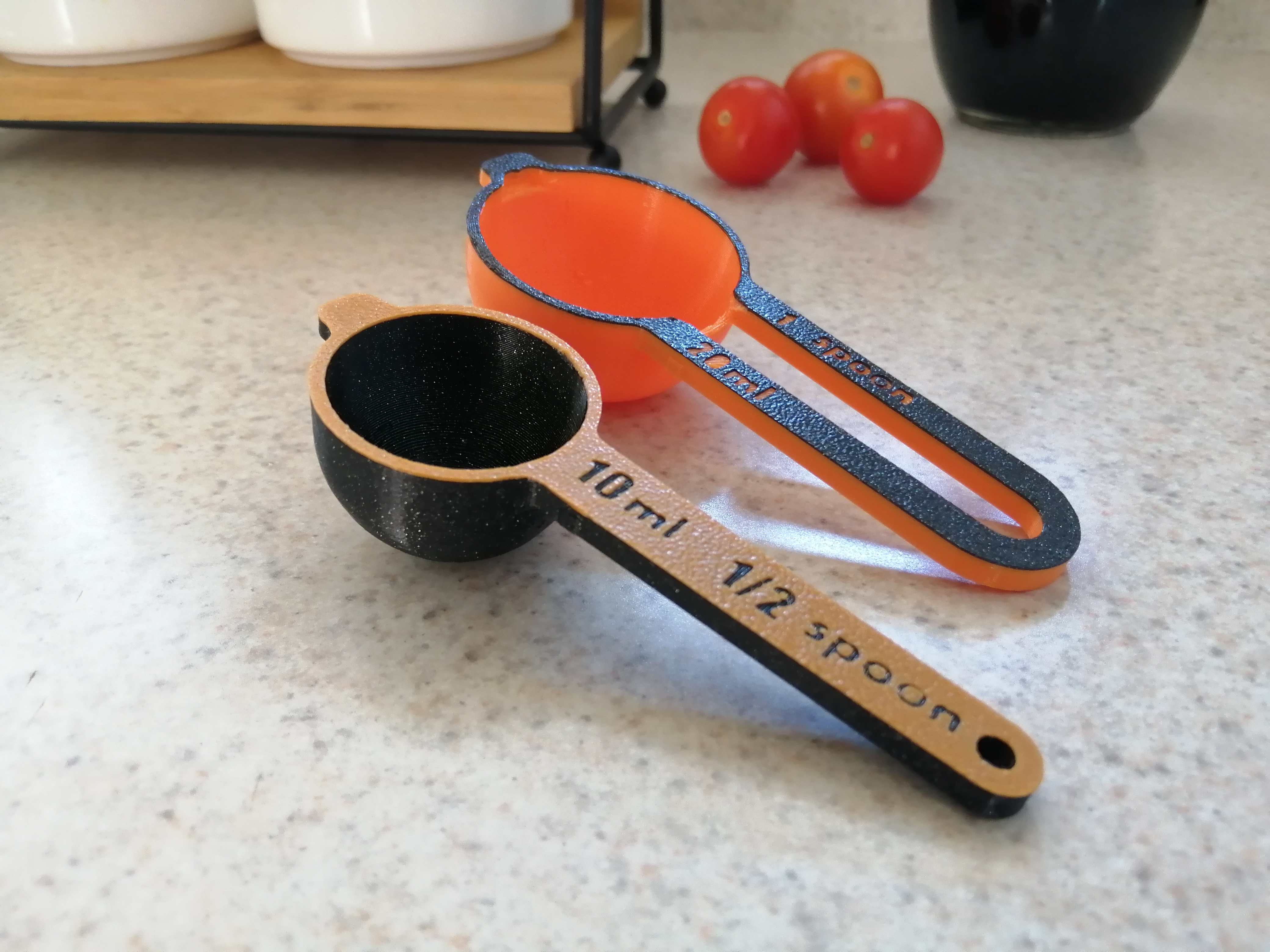 Miniatura 2 do modelo 3D Stackable measurig spoon