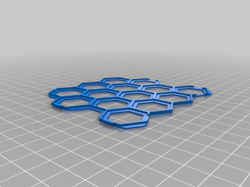 Miniatura 3 do modelo 3D Hex Quest Interlocking Tile Grid