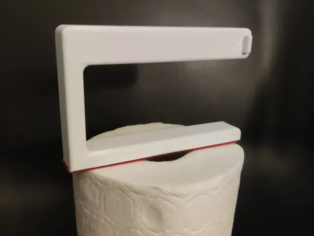 Toilet Roll Holder (World's greatest 3D-printed, stick-on toilet roller)