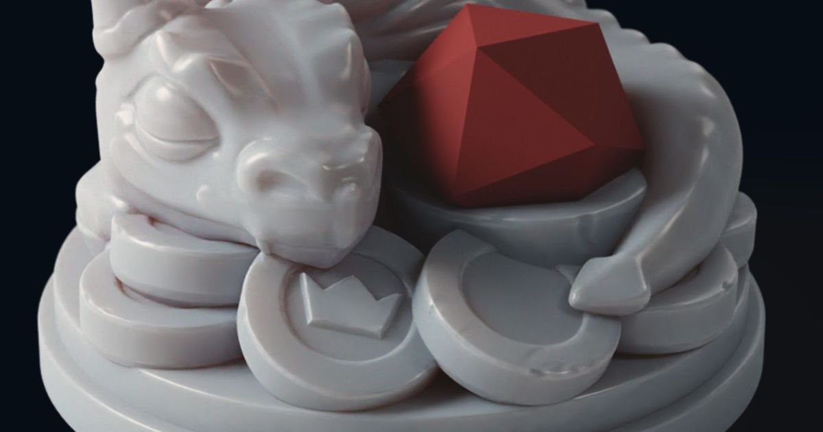 Baby Dragon Dice Guardian by Ars Moriendi 3D | Download free STL model ...