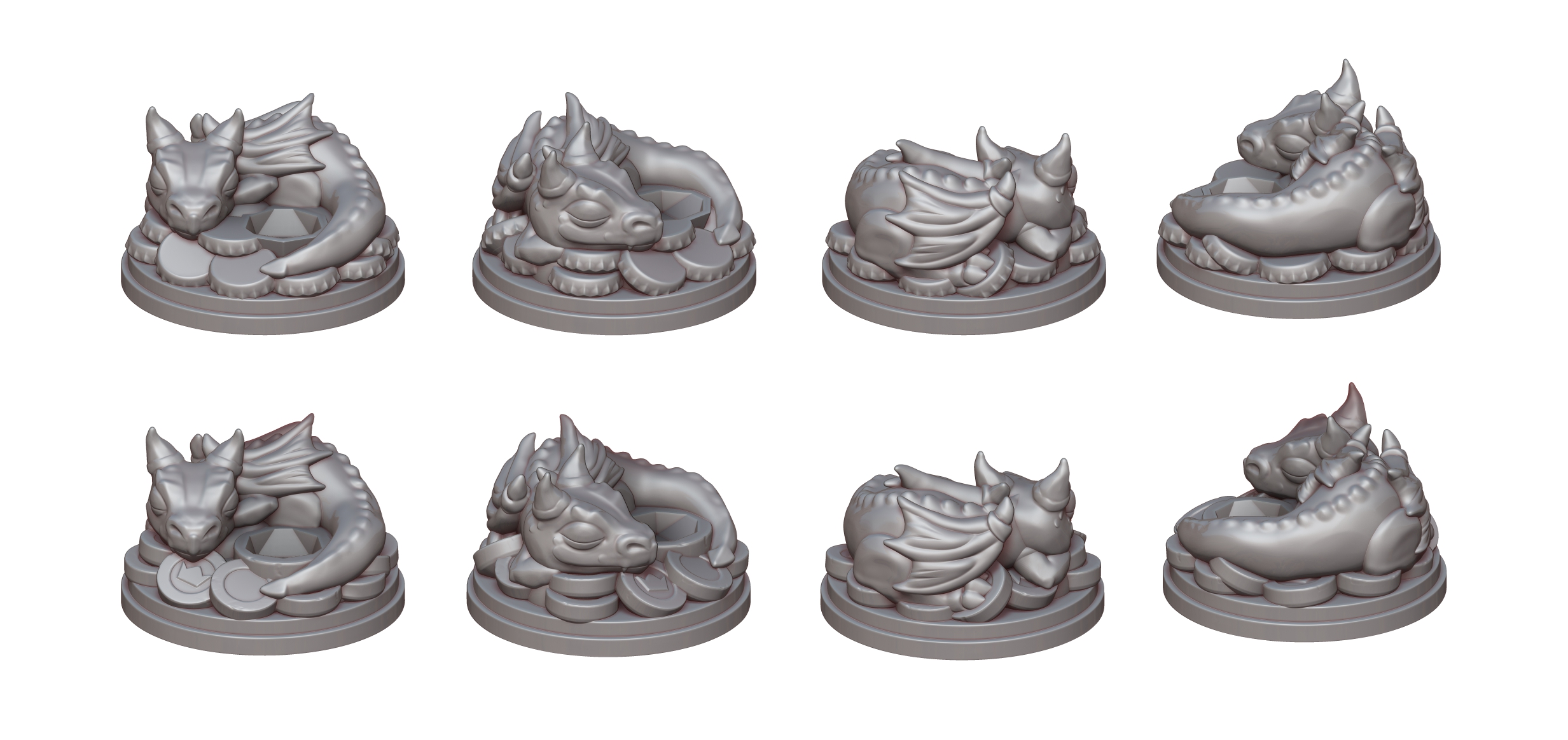 Baby Dragon Dice Guardian by Ars Moriendi 3D Download free STL model