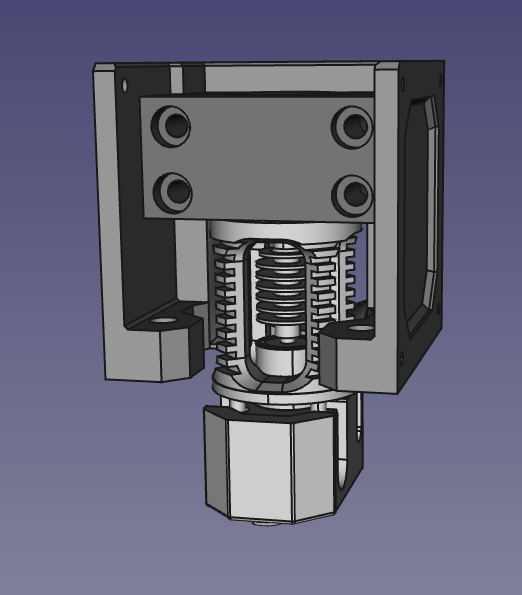 Flsun SR - Dragon hotend effector mount