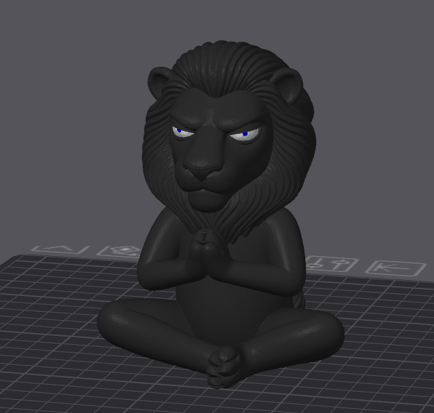 Grumpy Zen Lion – From the "Grumpy Animals" Series
