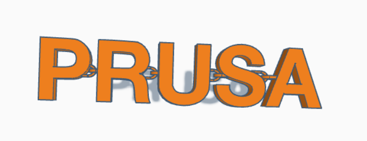 Articulated Prusa Logo (With Keychain Model)