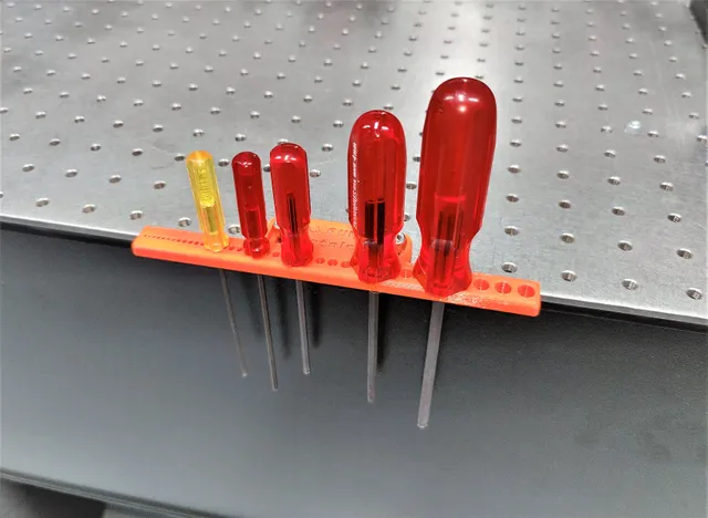 Optical table mountable tool holder