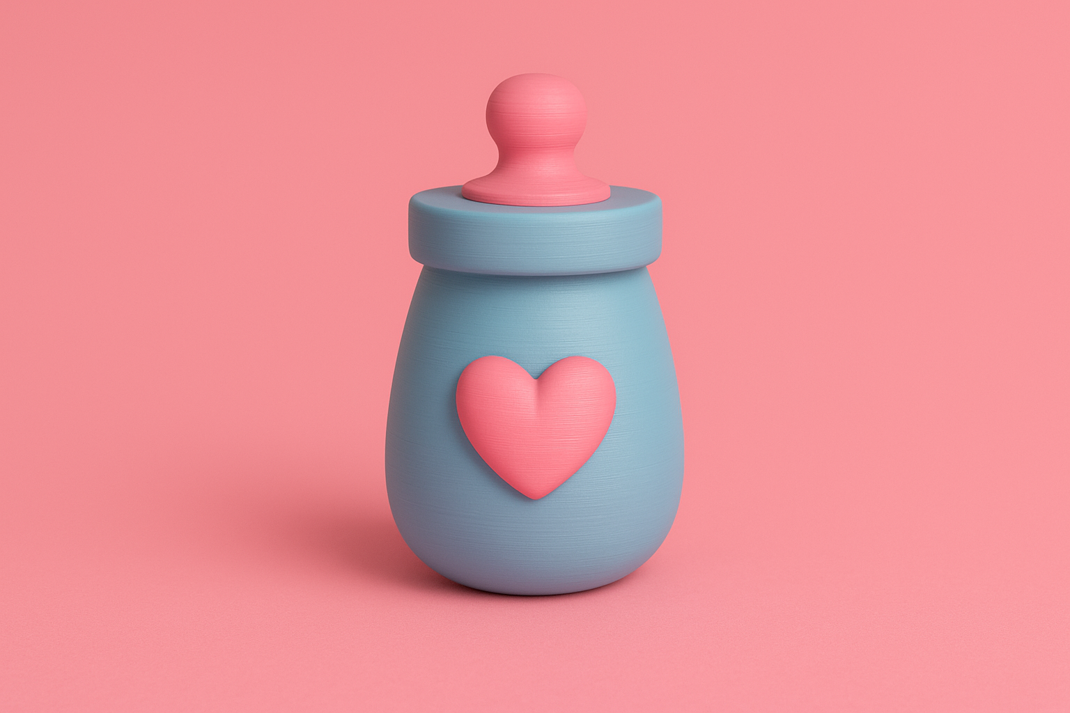 Cute Bottle with Heart