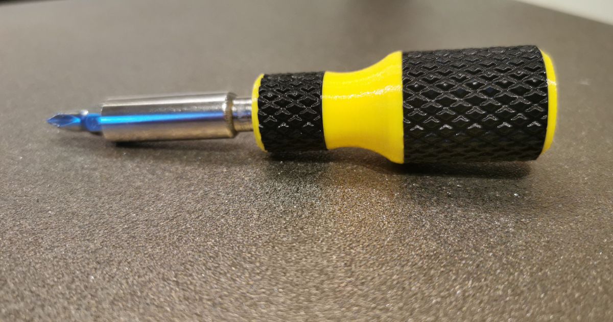 Knurled Screwdriver handle by Elothan Download free STL model