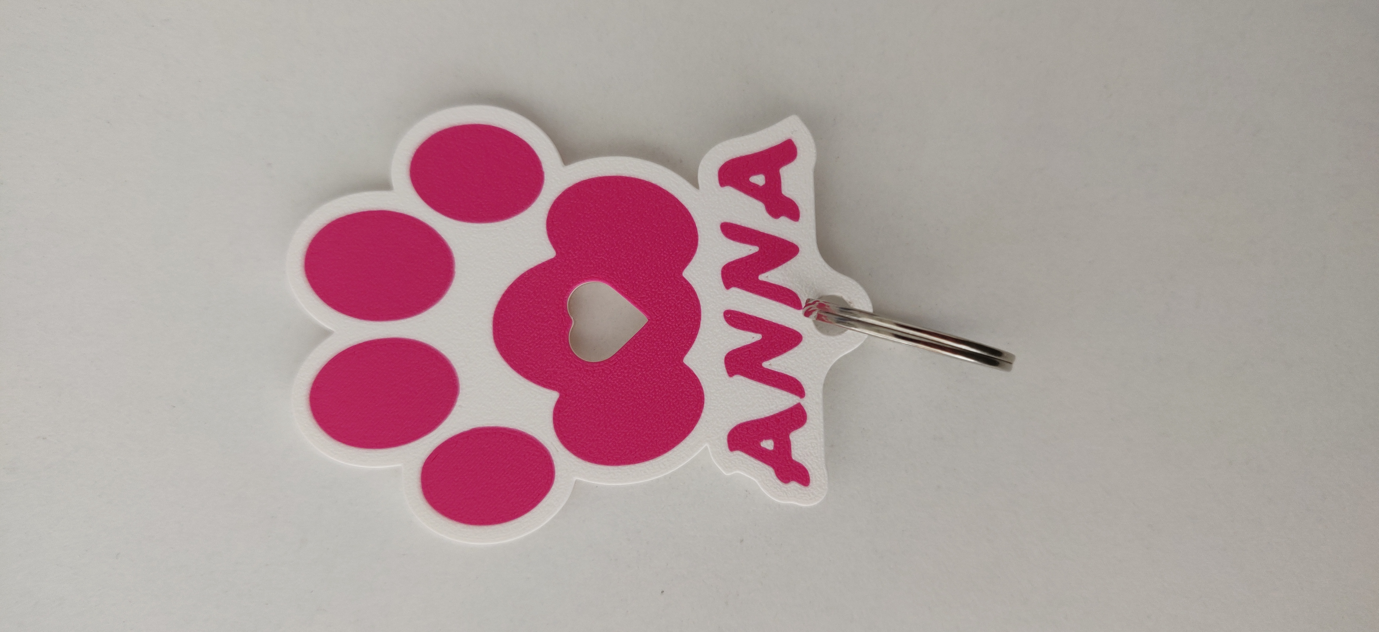 Anna Keyring footprint cat