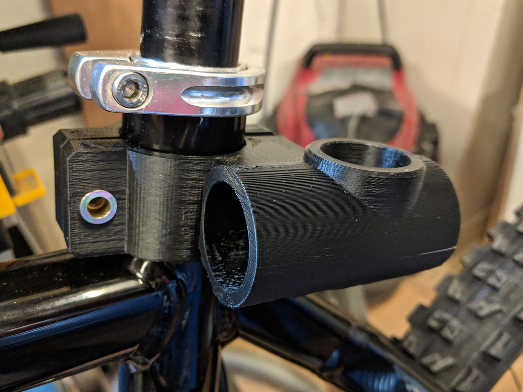 Mountain bike bicycle spiral lock mounting bracket by WDonders