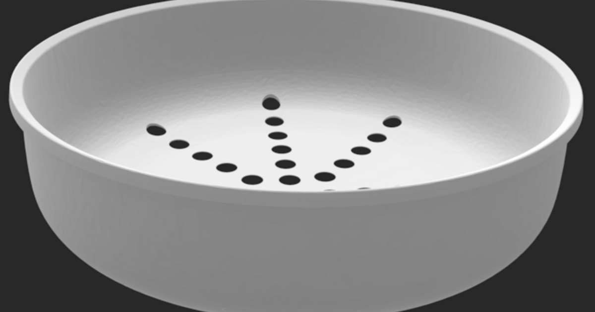 Vegetable Steamer Bowl by Blaze3D Download free STL model