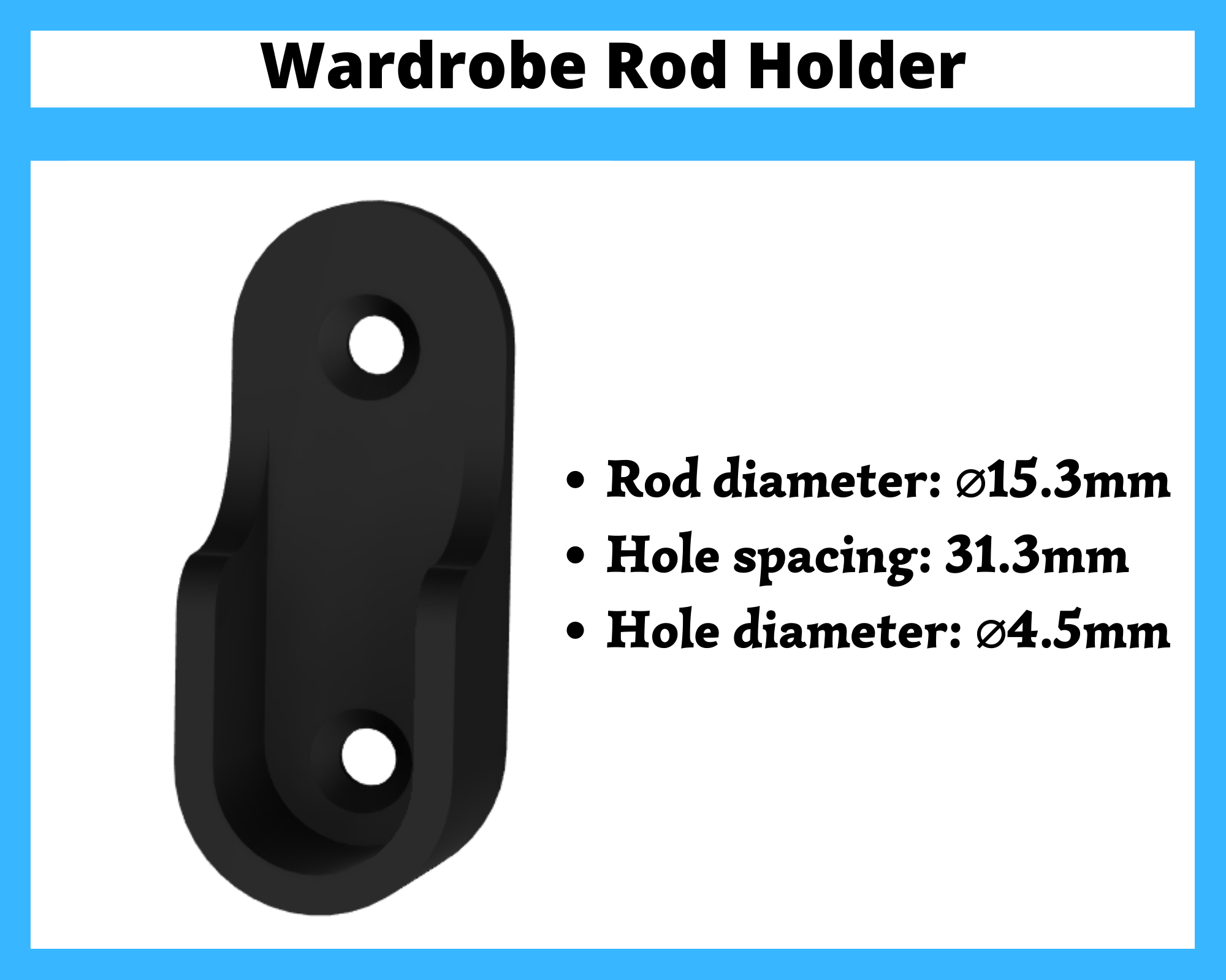 Wardrobe Rod Hook