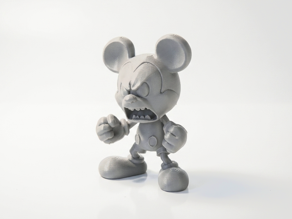 Angry Mickey Figurine Cartoon Character 3D Printable