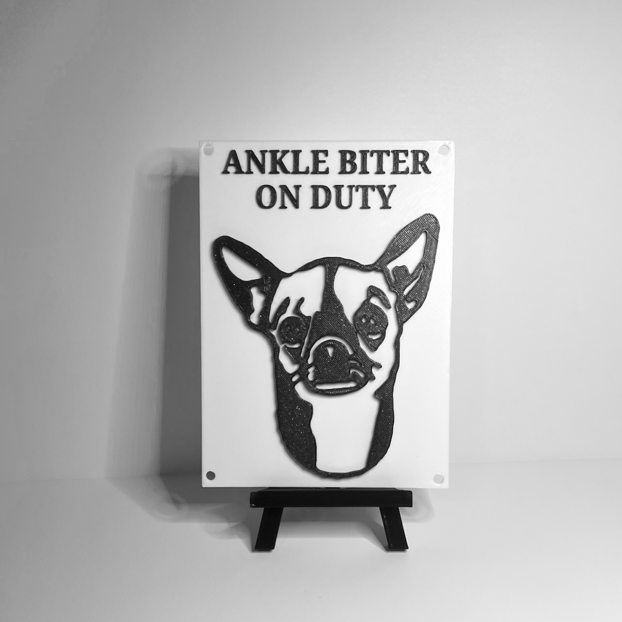 Ankle Biter On Duty wall art