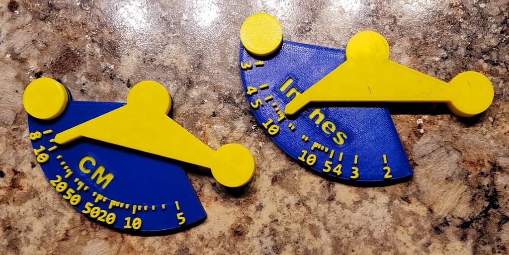 Radius Gauges Inch & CM by Bob D. Download free STL model