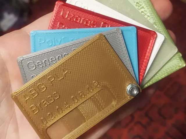 Customizable Filament Sample Swatch