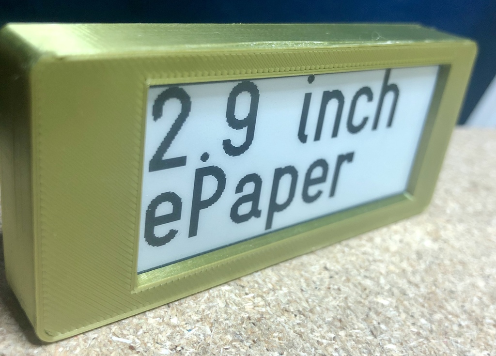 2.9" ePaper case for ESP32 and battery