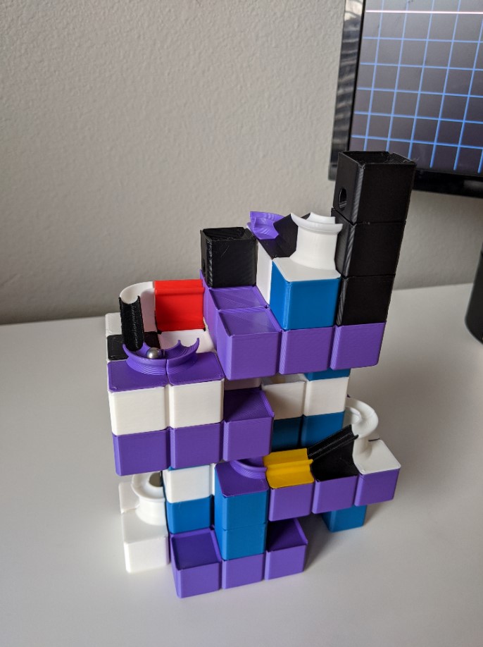 Miniatura 3 do modelo 3D Modular Marble Drop Blocks