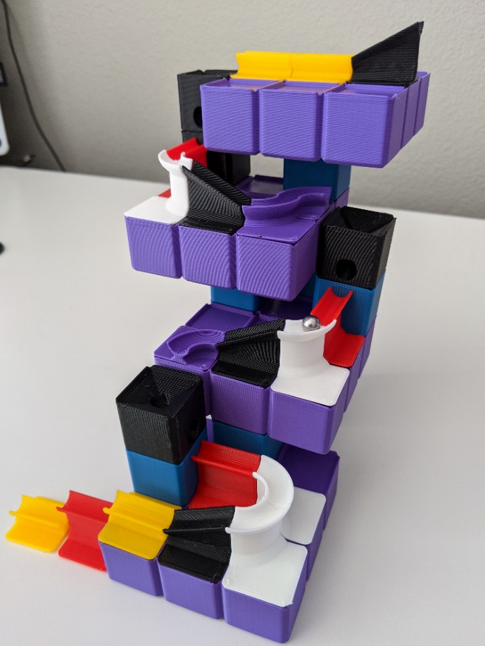 Miniatura 4 do modelo 3D Modular Marble Drop Blocks
