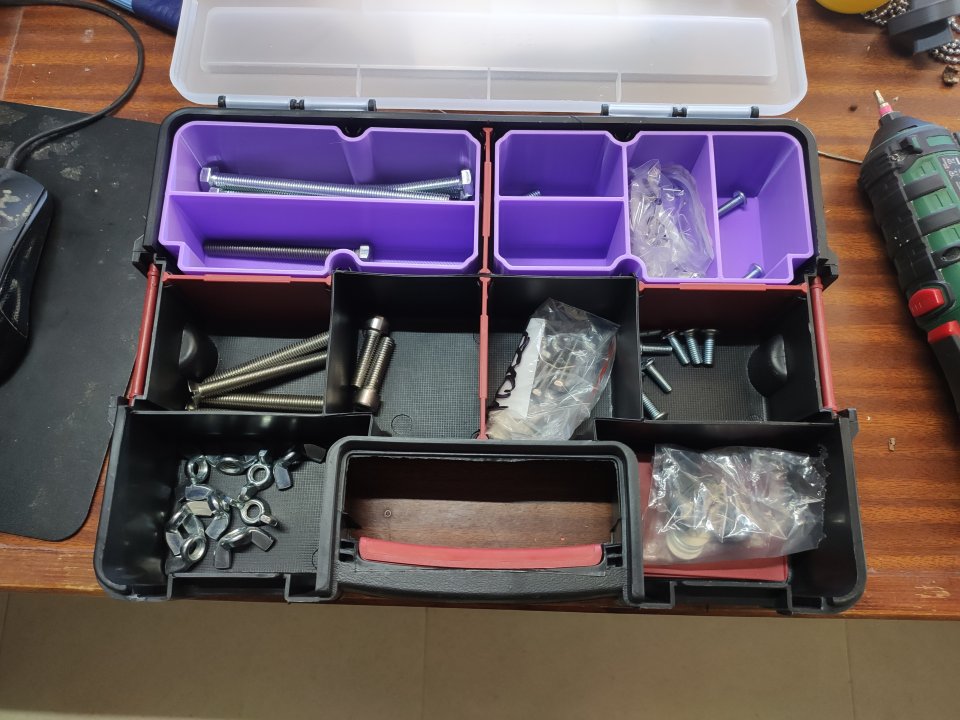 Sub compartments for Parkside Interlocking Organizer