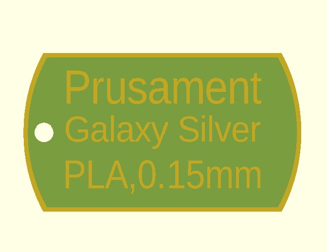 Filament Swatch Dog Tag, Customizable, <15mins