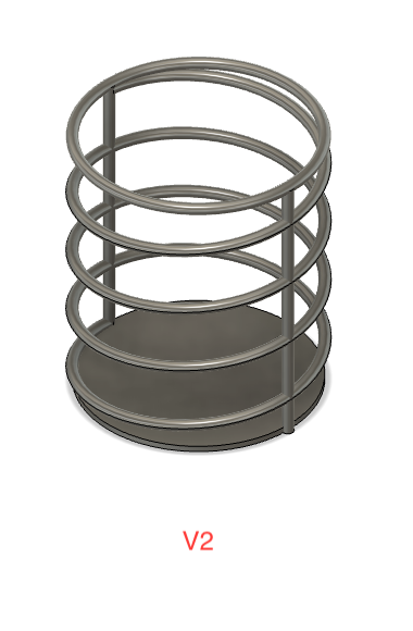 Neat coil pencil holder