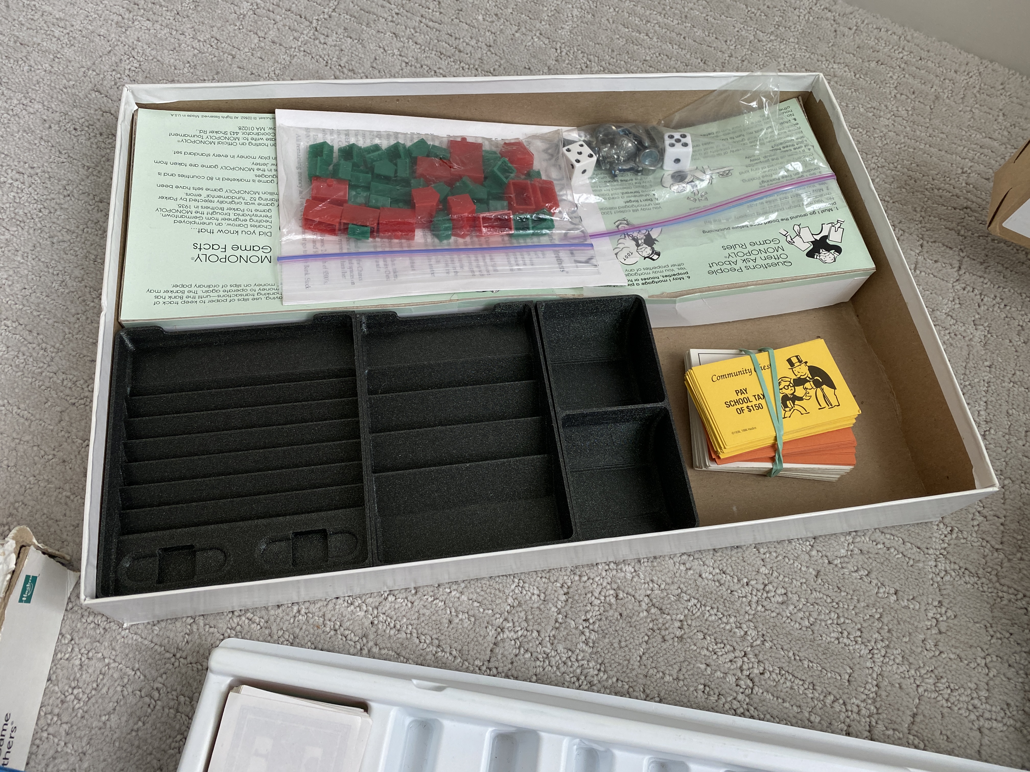 Monopoly Organizer | Tray | Inlay | Box | Insert | Sliced Section Remix