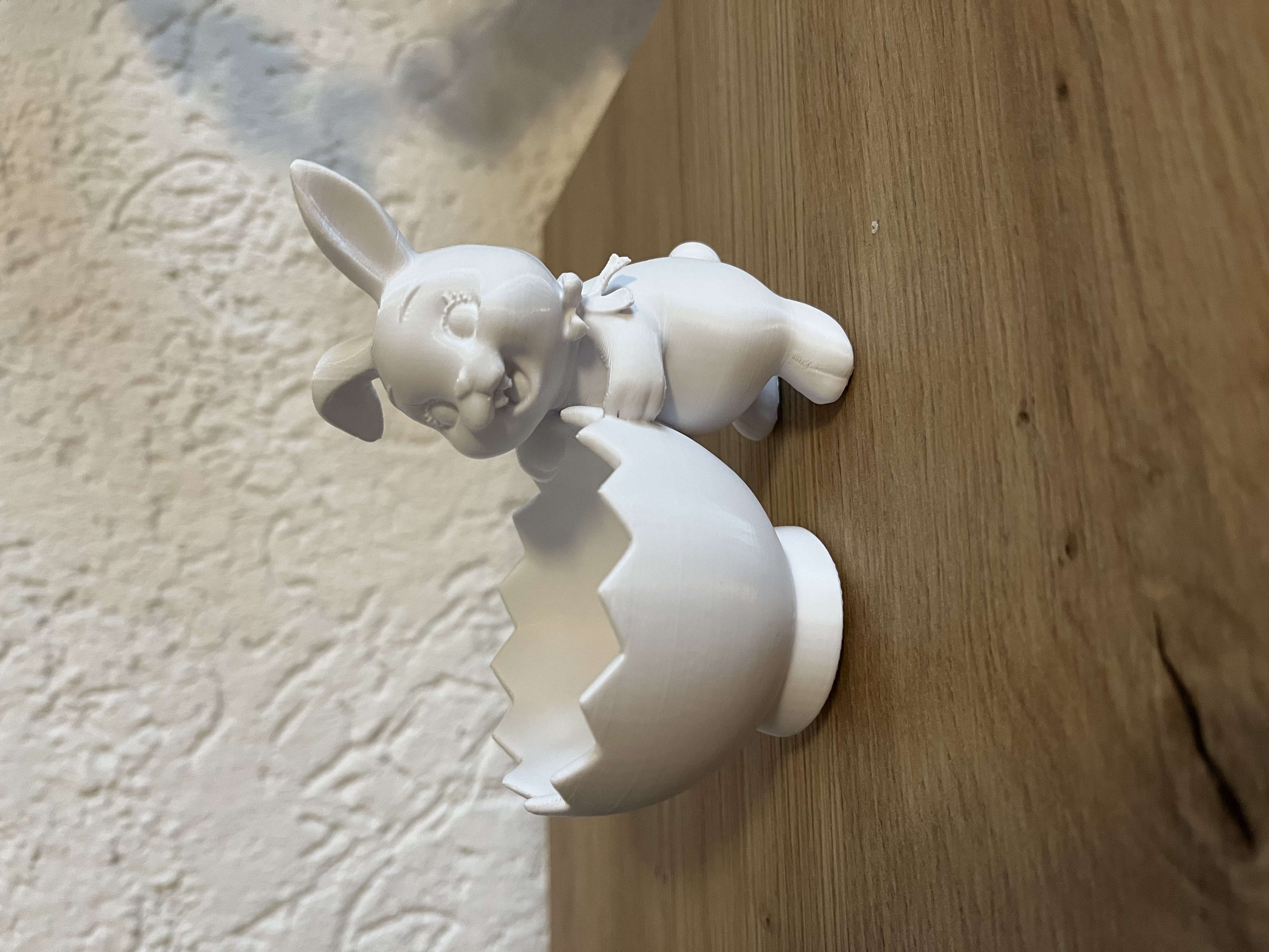 Cheeky Easter Bunny in Tilted Eggshell