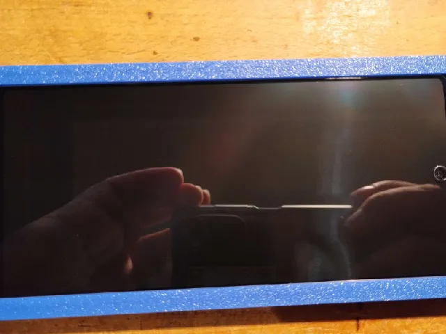 Pixel 6A glass screen protector installation frame