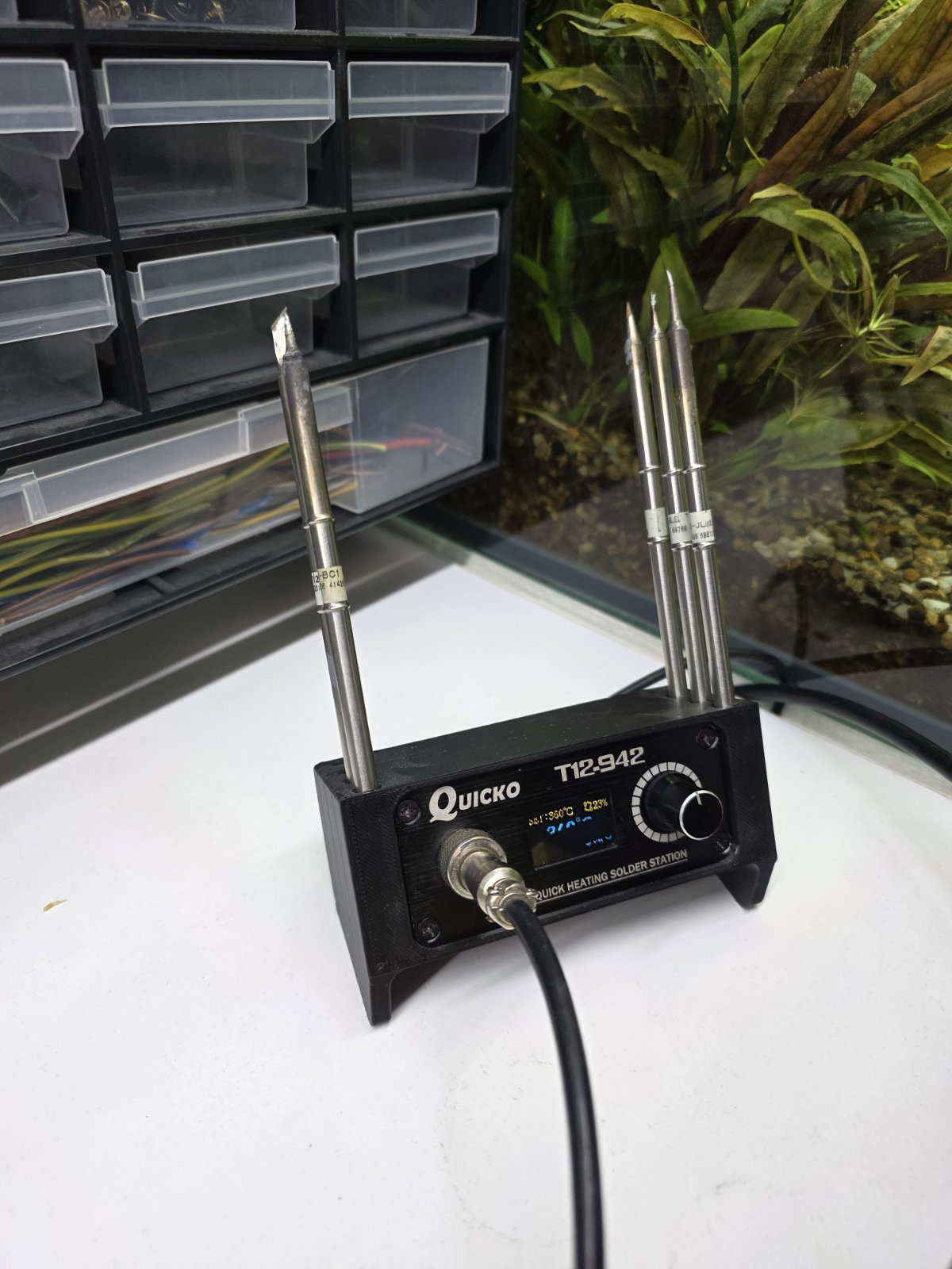 Quicko T12 soldering station holder — miniatura 2