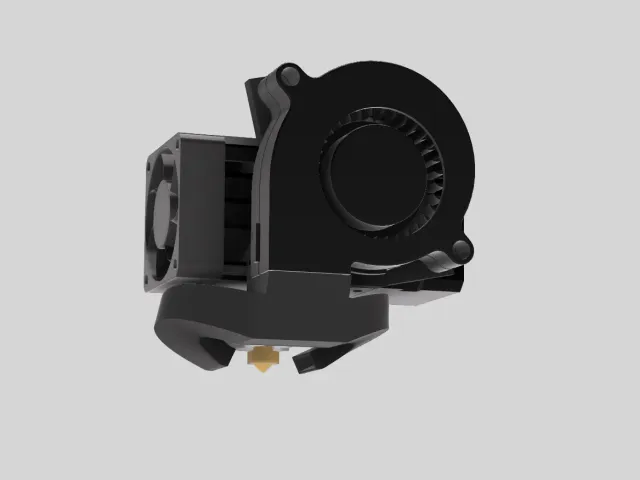 BiQu H2 (V2,V2S) fanduct for single / dual 5015 Fan - standart / volcano heatblock