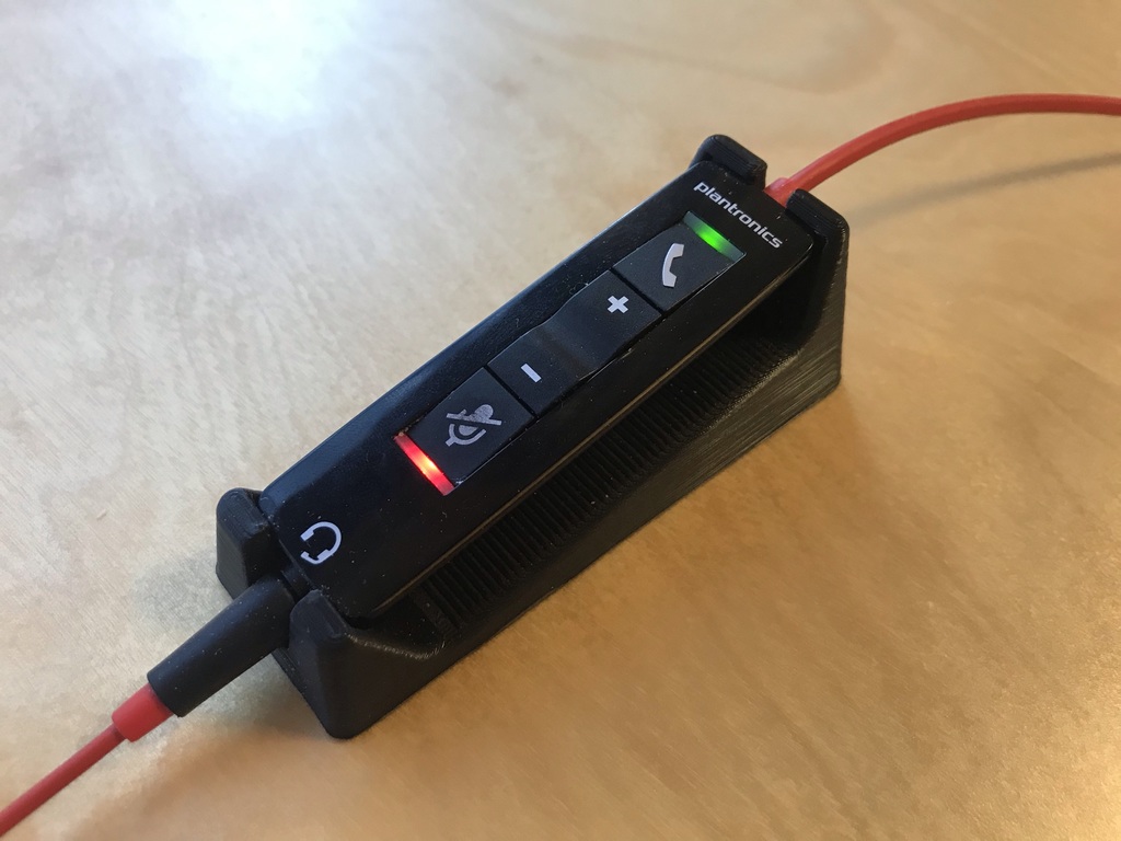 Plantronics headset Blackwire 5200 remote control holder by