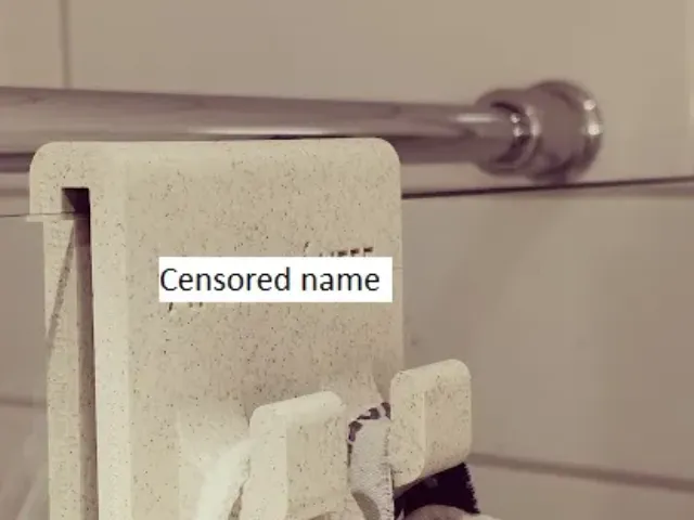 Two hook towel hanger