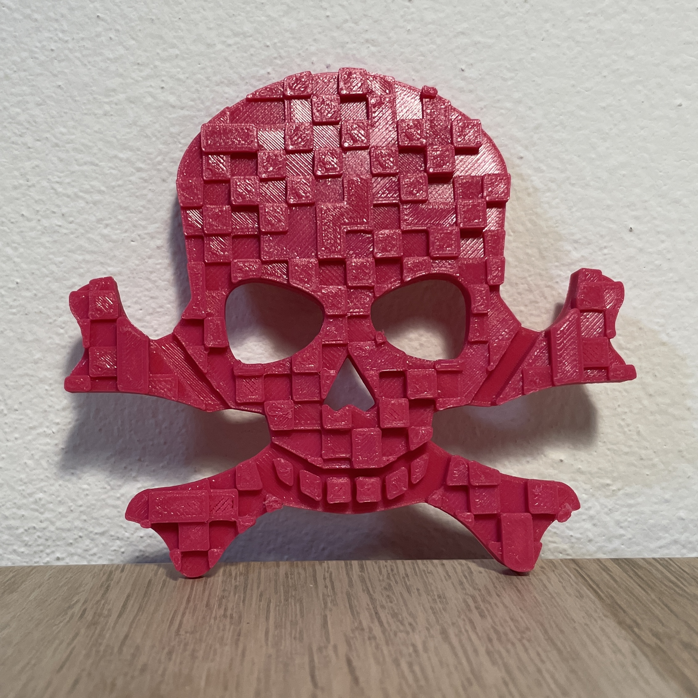 Pixel Skull - Kostičkovaná lebka