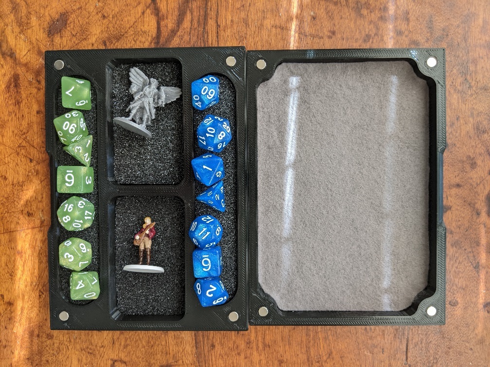 Dice and Mini Box with Rolling Tray